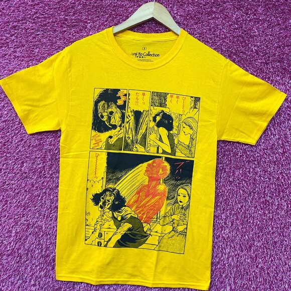Junji Ito Collection Flesh Colored Horror Manga Panel T-Shirt Small - Picture 3 of 4